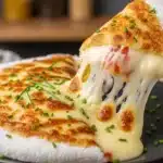 Tapioca Recheada com Queijo Derretido