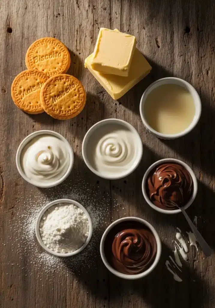 Torta de Palha Italiana de Ninho com Nutella