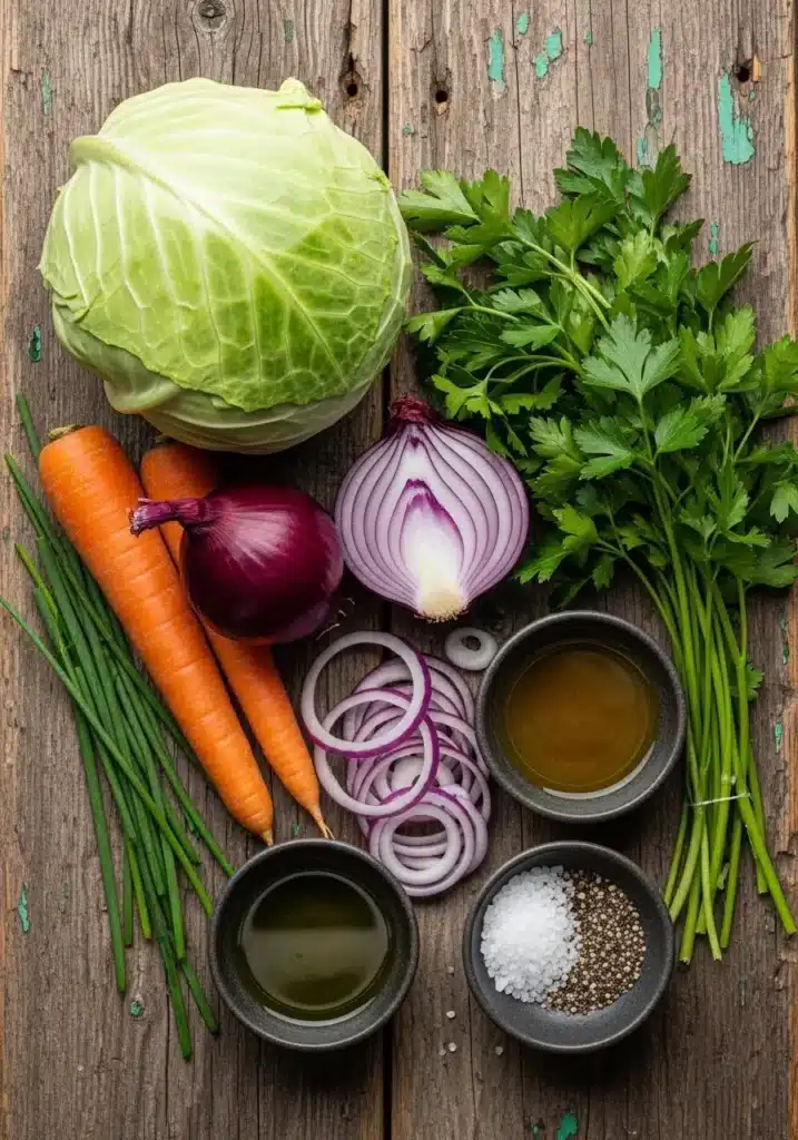 Salada de repolho e cenoura