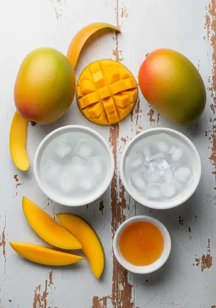 Água cremosa de manga