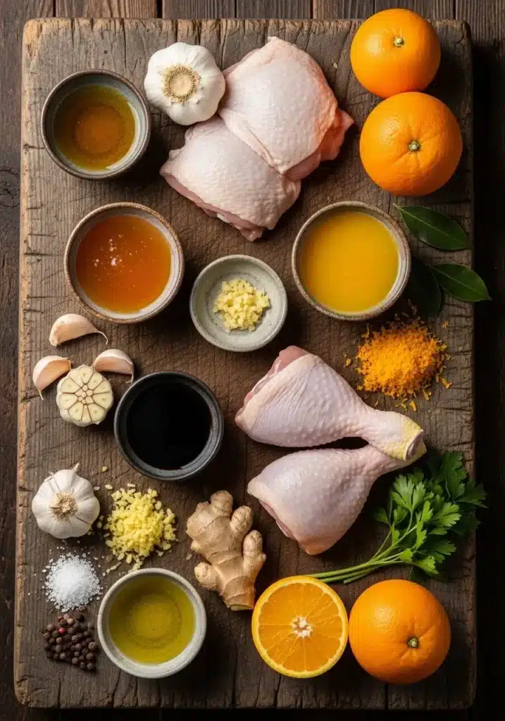 Pollo Glaseado con Miel y Naranja Receta