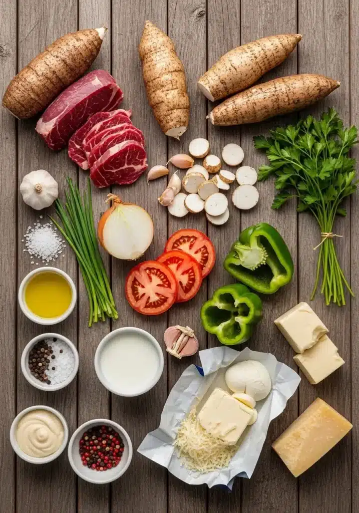 Escondidinho de Carne Seca com Purê de Mandioca