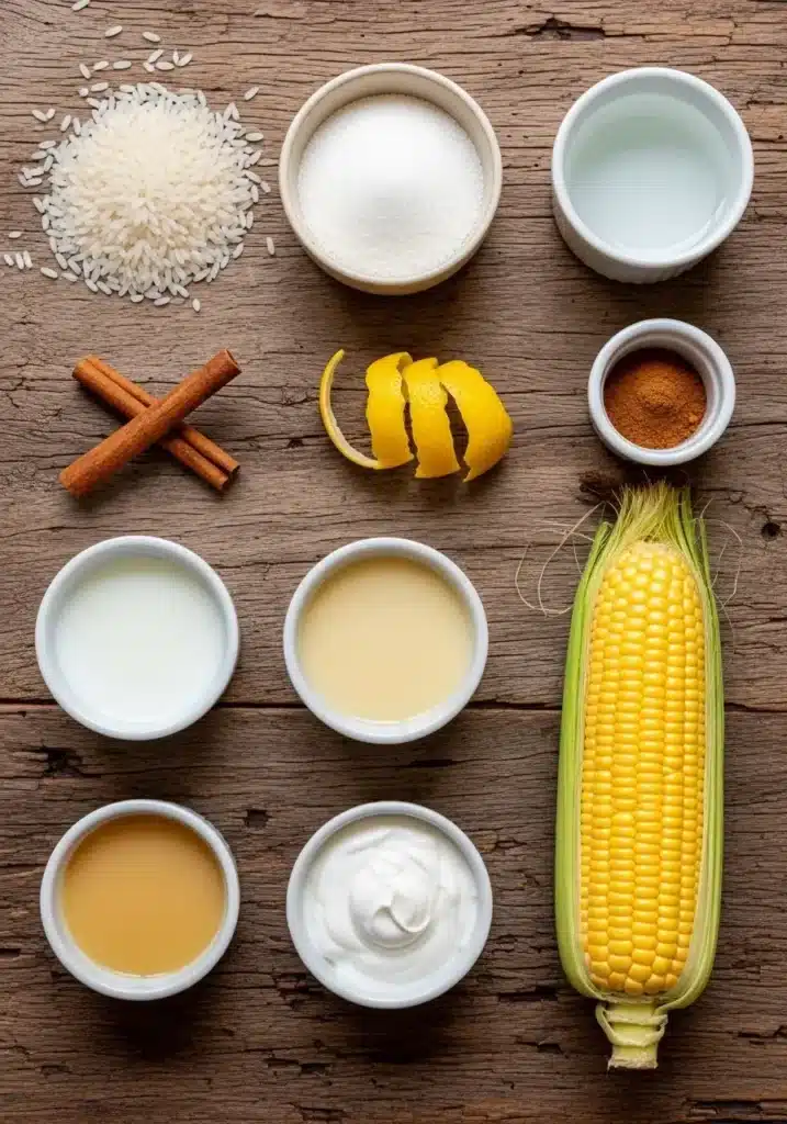 arro doce com pamonha