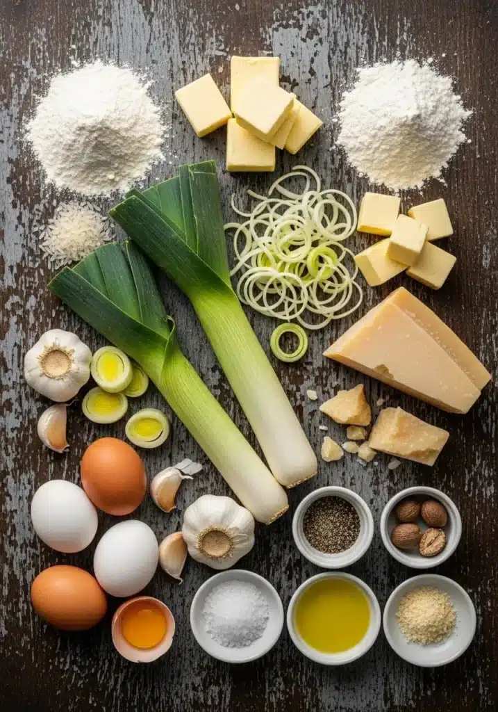 quiche de alho poró sem glúten