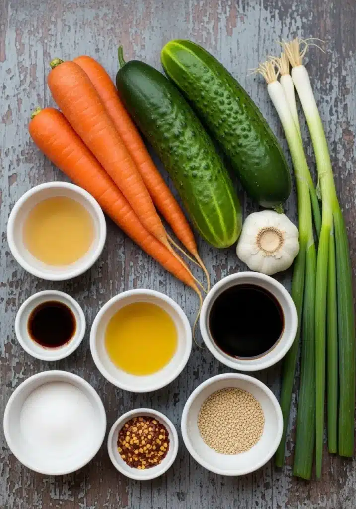 Salada Asiática de Cenoura e Pepino