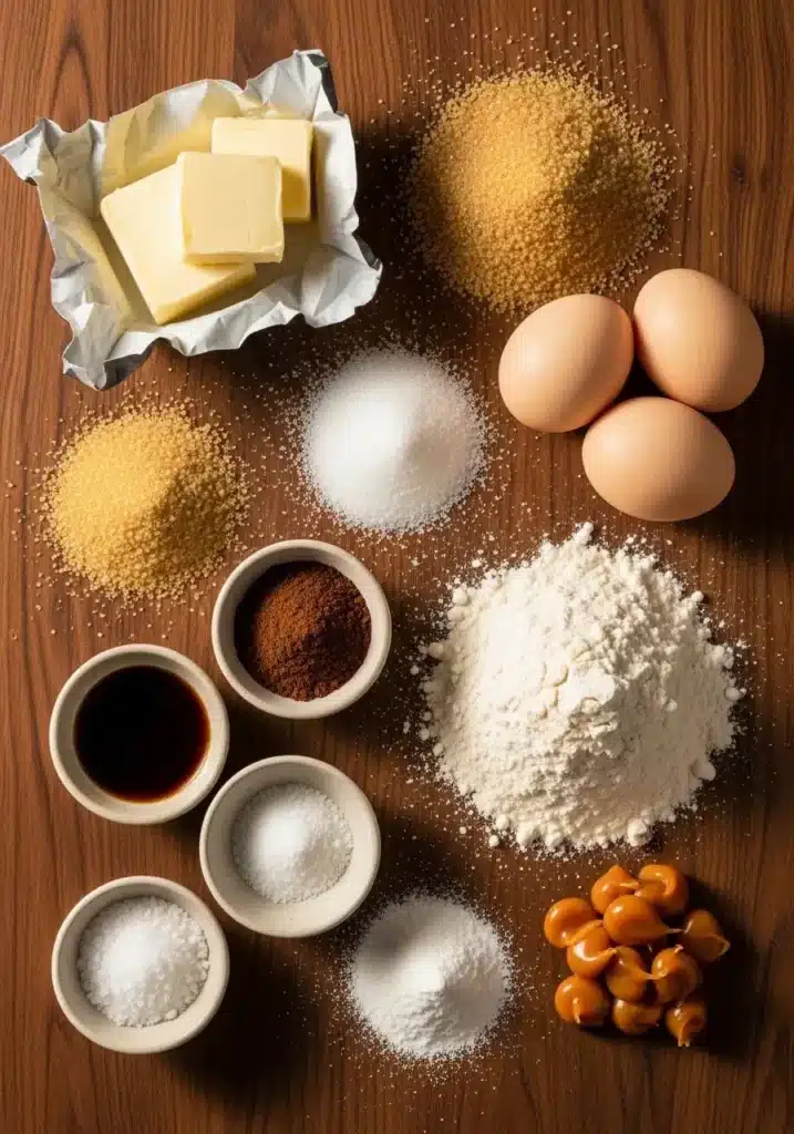 Biscoitos de Caramelo com Café e Manteiga Marrom