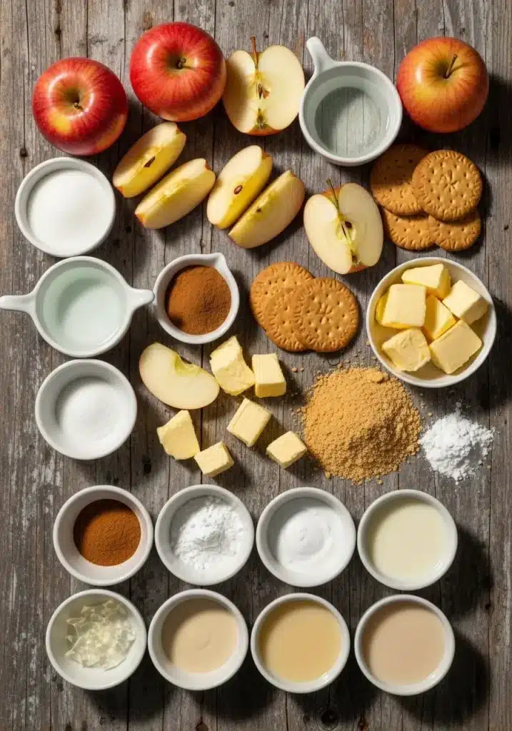 Torta gelada de maçã com canela