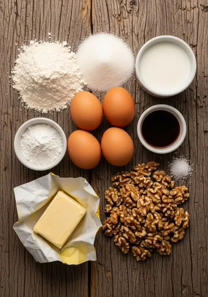 Bolo Alemão com Nozes