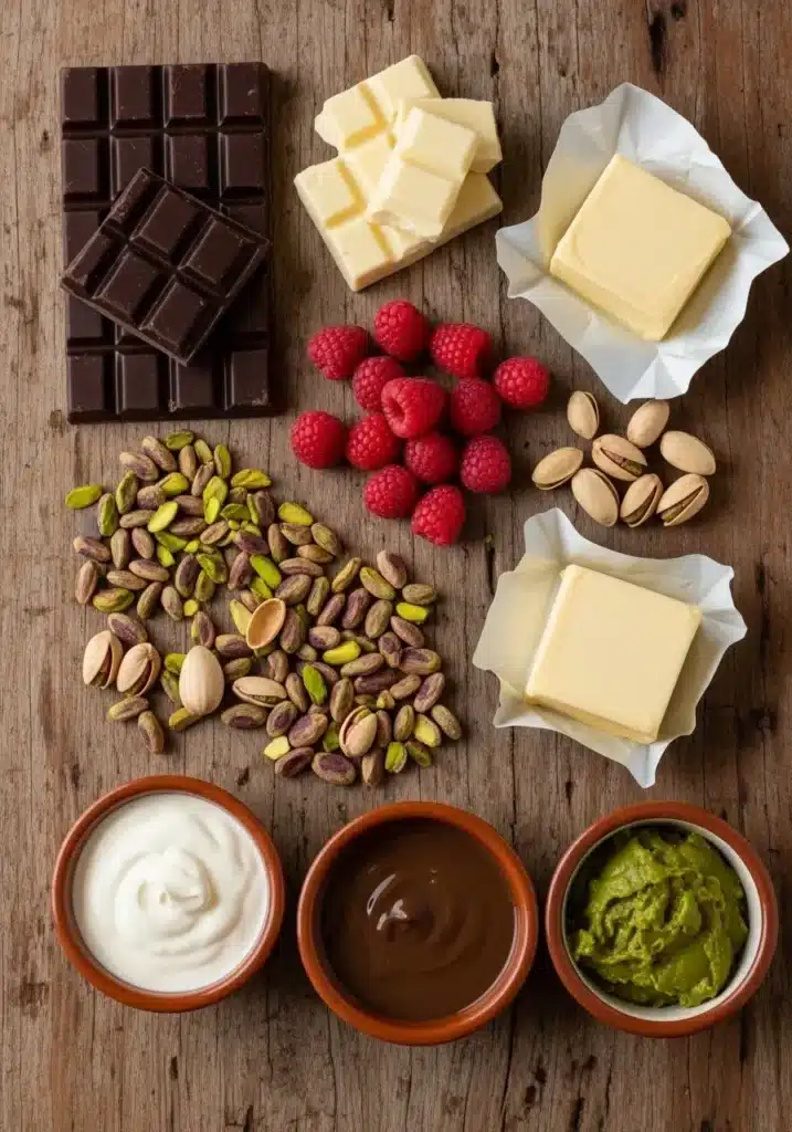 Ovo de Colher de Pistache com Framboesa