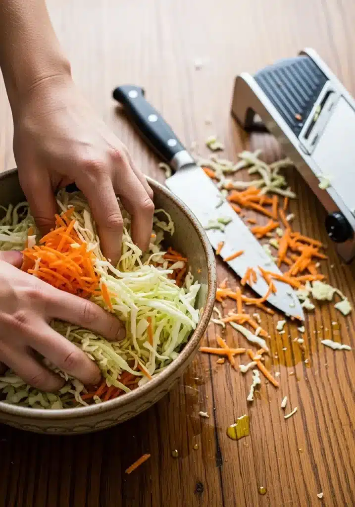 Salada de repolho e cenoura