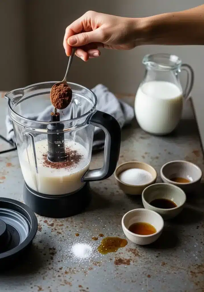 Horchata cremosa de chocolate