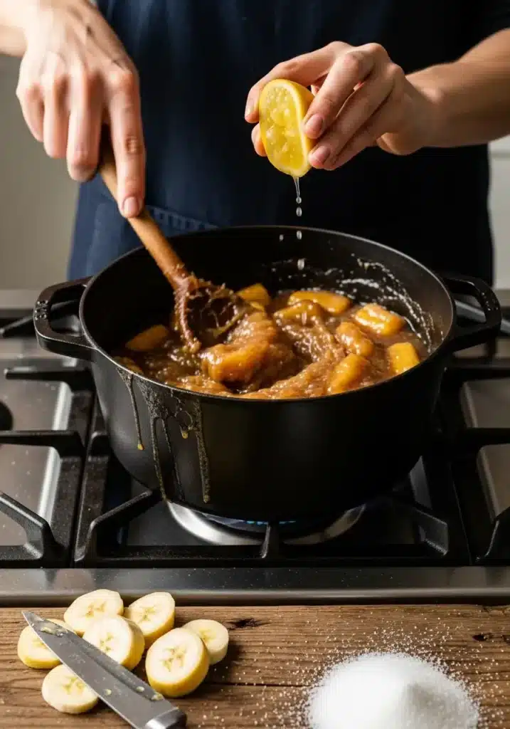 doce de banana caseiro