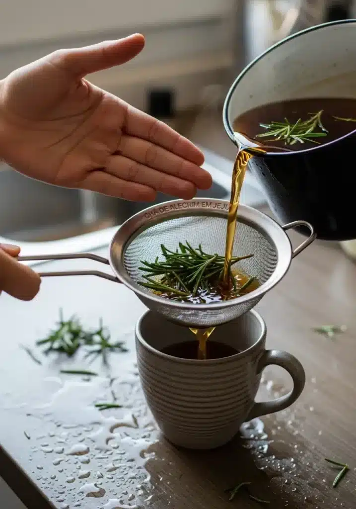 CHÁ DE ALECRIM EM JEJUM