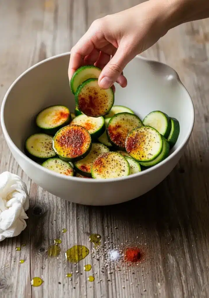 como fazer abobrinha na air fryer