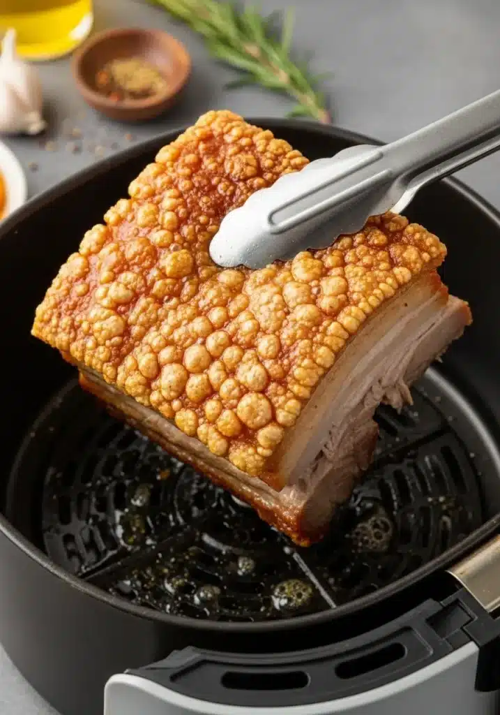 toucinho de barriga na air fryer