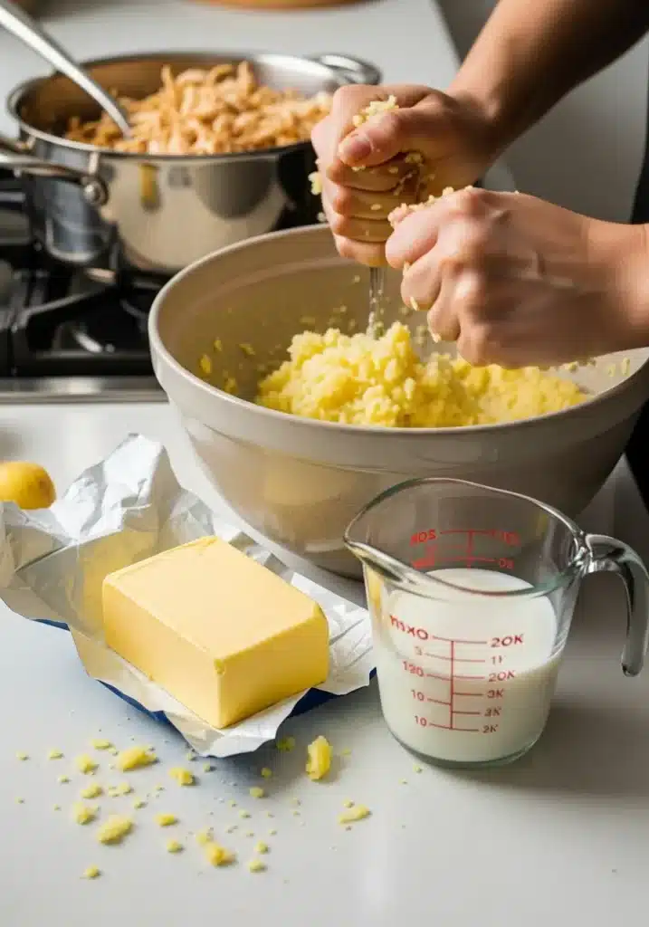 escondidinho de frango e batata