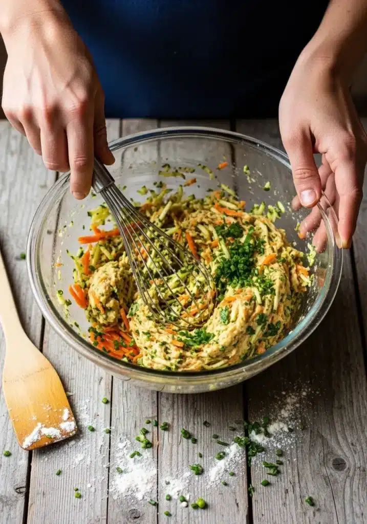 Bolinho de Abobrinha e Cenoura
