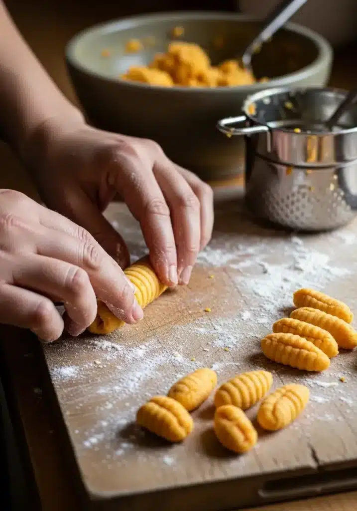 Nhoque de cenoura com batata