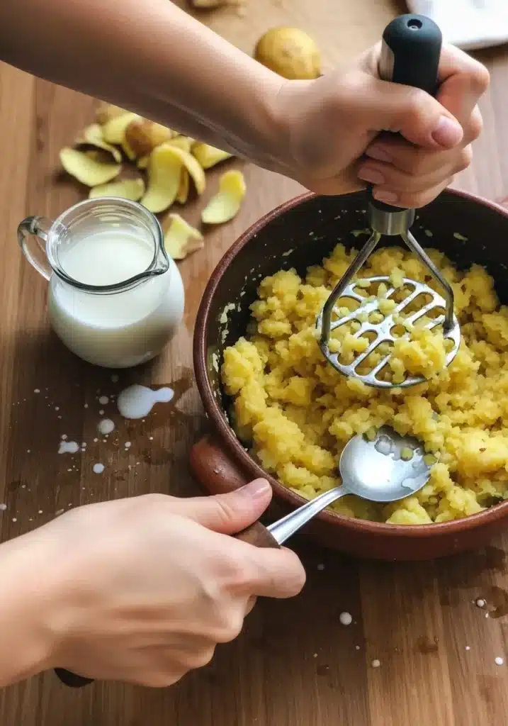 Escondidinho de Palmito com Purê de Mandioquinha