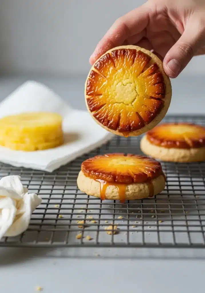 Biscoitos de Abacaxi Invertidos Fáceis