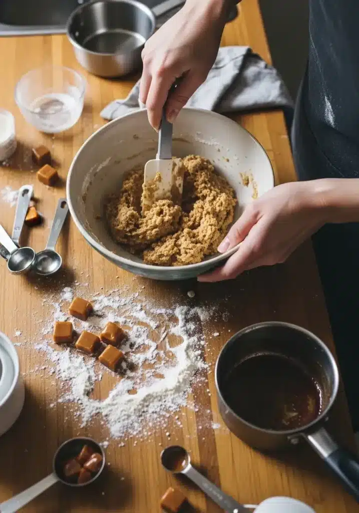 Biscoitos de Caramelo com Café e Manteiga Marrom