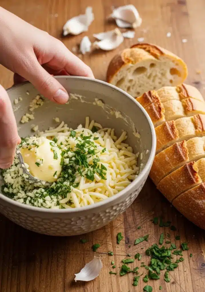 Pão de Alho com Muito Queijo na Air Fryer