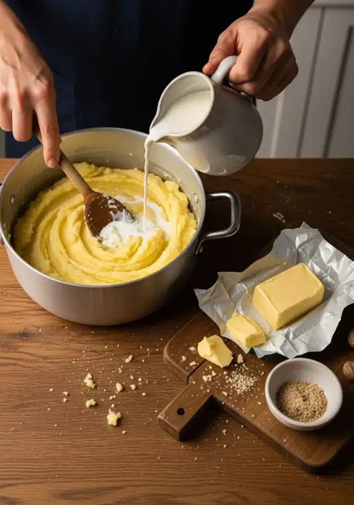 Escondidinho de Frango com Queijo Gratinado