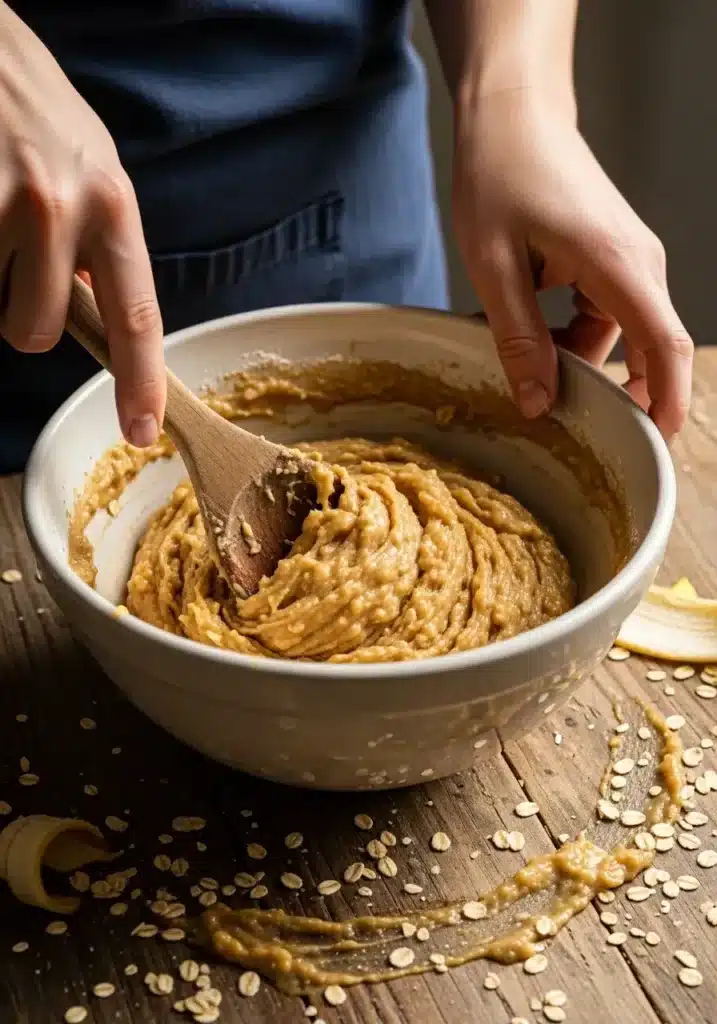 Bolo de banana com aveia sem farinha e sem leite