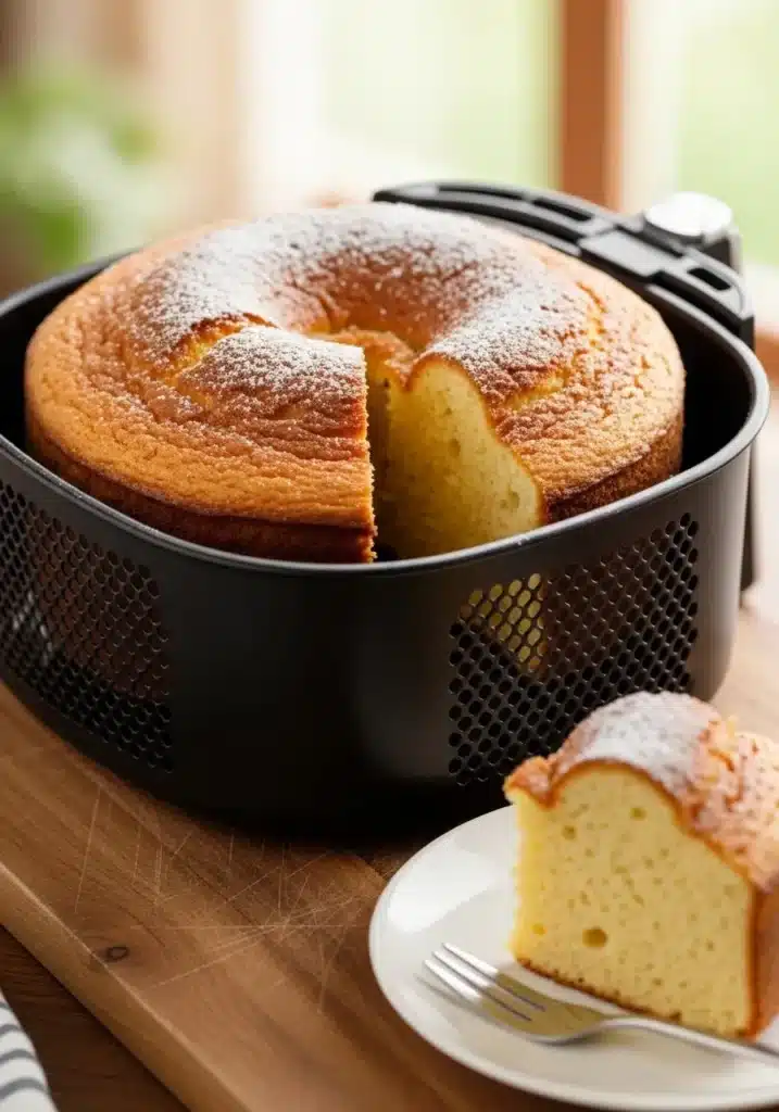 bolo na air fryer