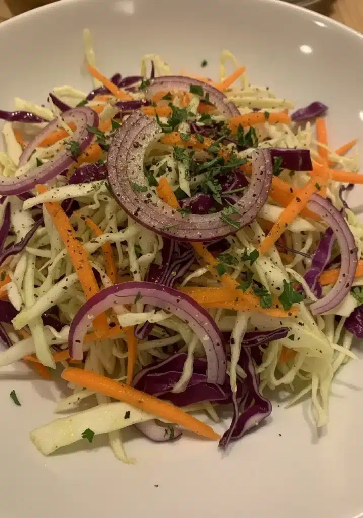 Salada de repolho e cenoura