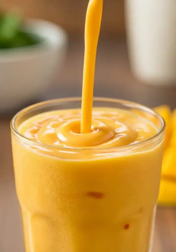 Água cremosa de manga