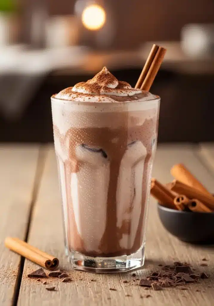 Horchata cremosa de chocolate