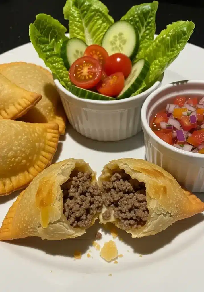 pastel assado com massa de 3 ingredientes