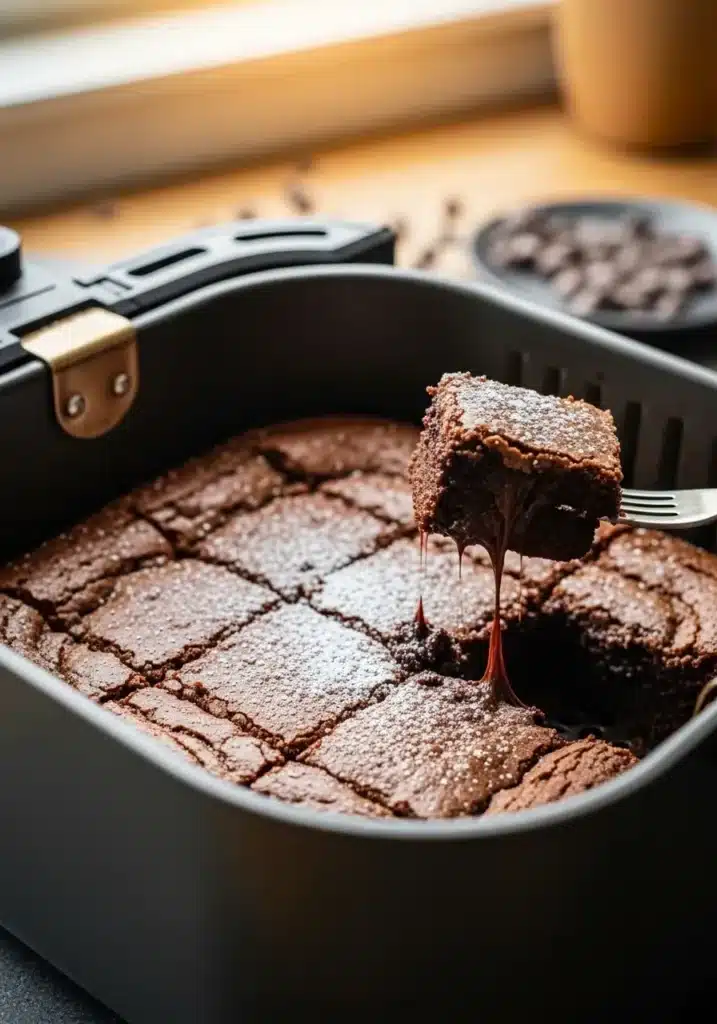 como fazer brownie na air fryer