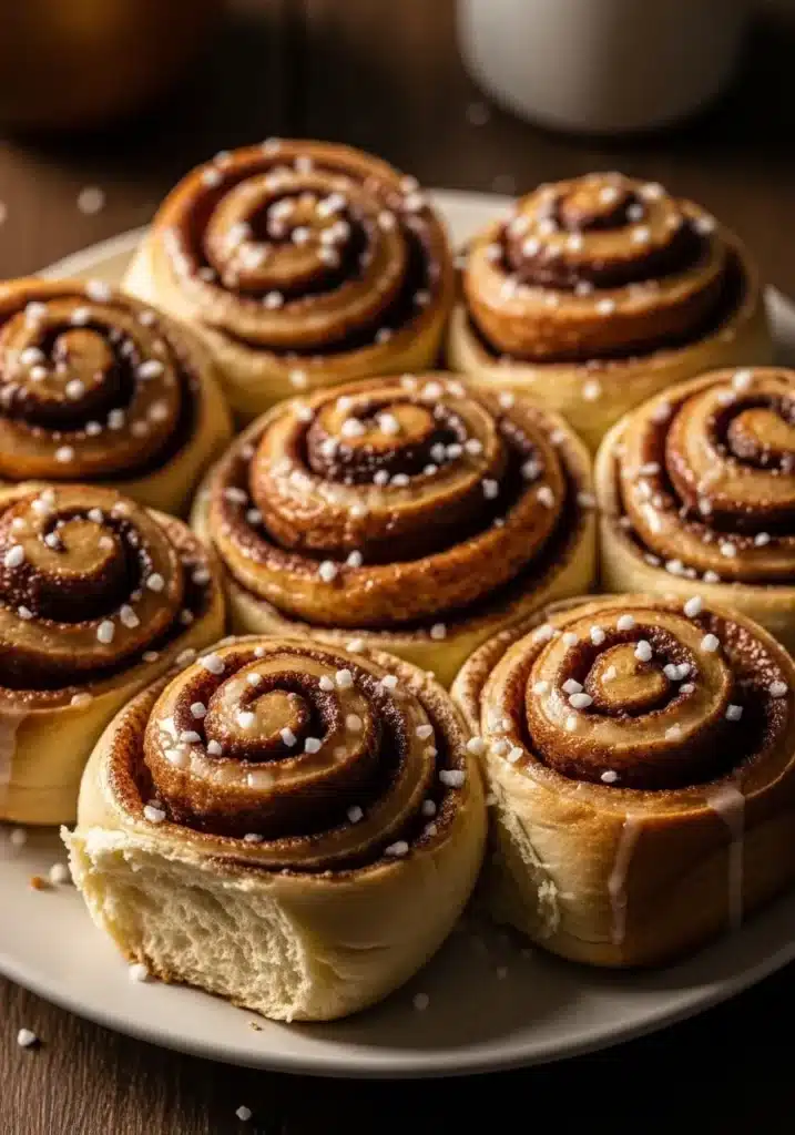 Pão de canela simples e fofinho