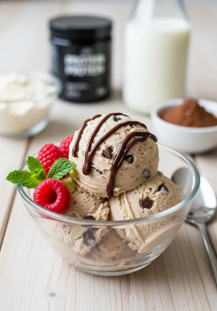 Sorvete Proteico Caseiro