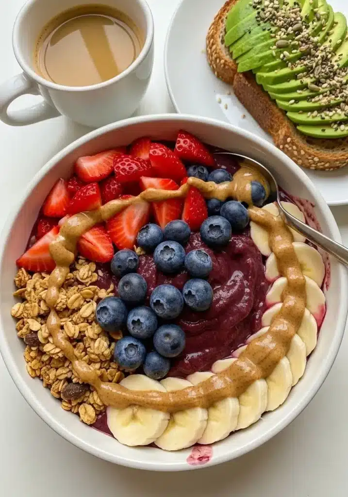 Tigela de Açai Vegana Simples