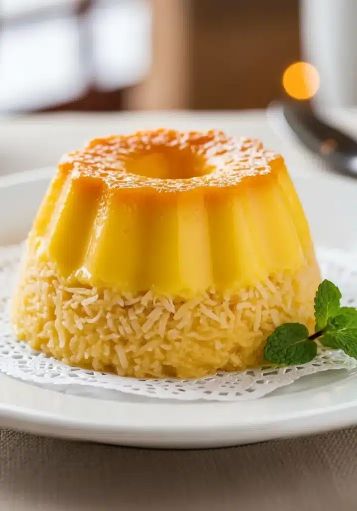 Quindim Vegano com Aquafaba