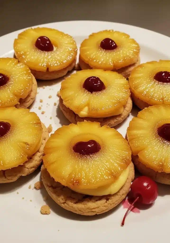 Biscoitos de Abacaxi Invertidos Fáceis