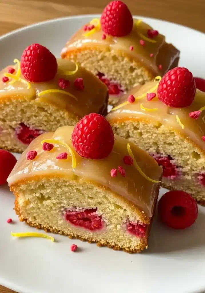 Bolo de Limão e Framboesa sem Glúten