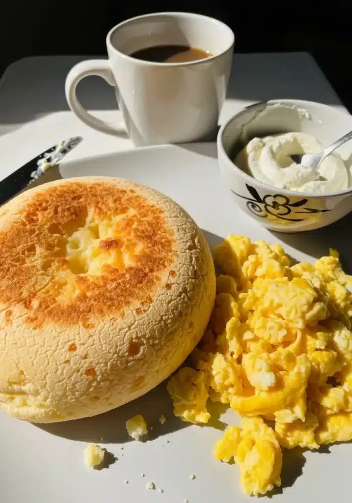 Pão de Queijo de Frigideira em 5 Minutos