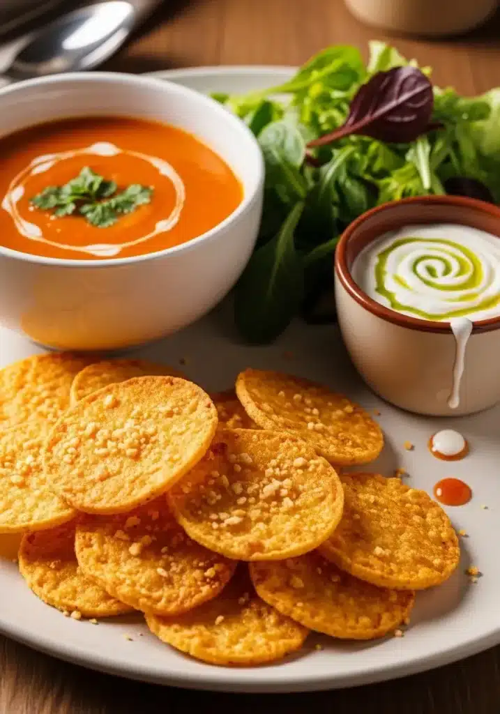 Chips de Queijo Crocante na Air Fryer