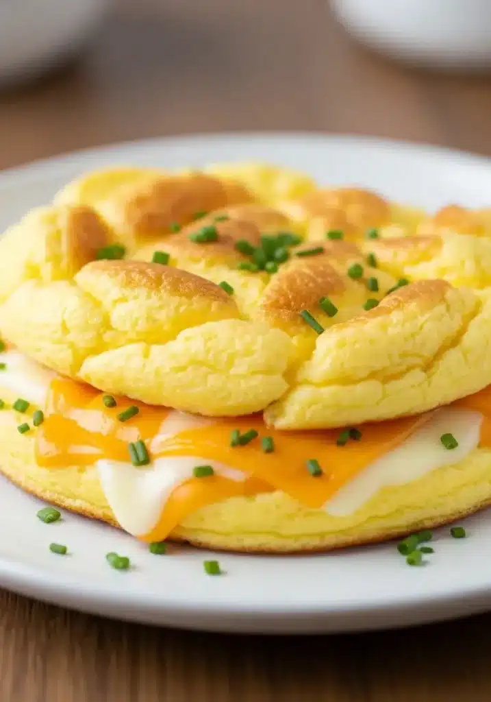 Omelete Nuvem com Queijo