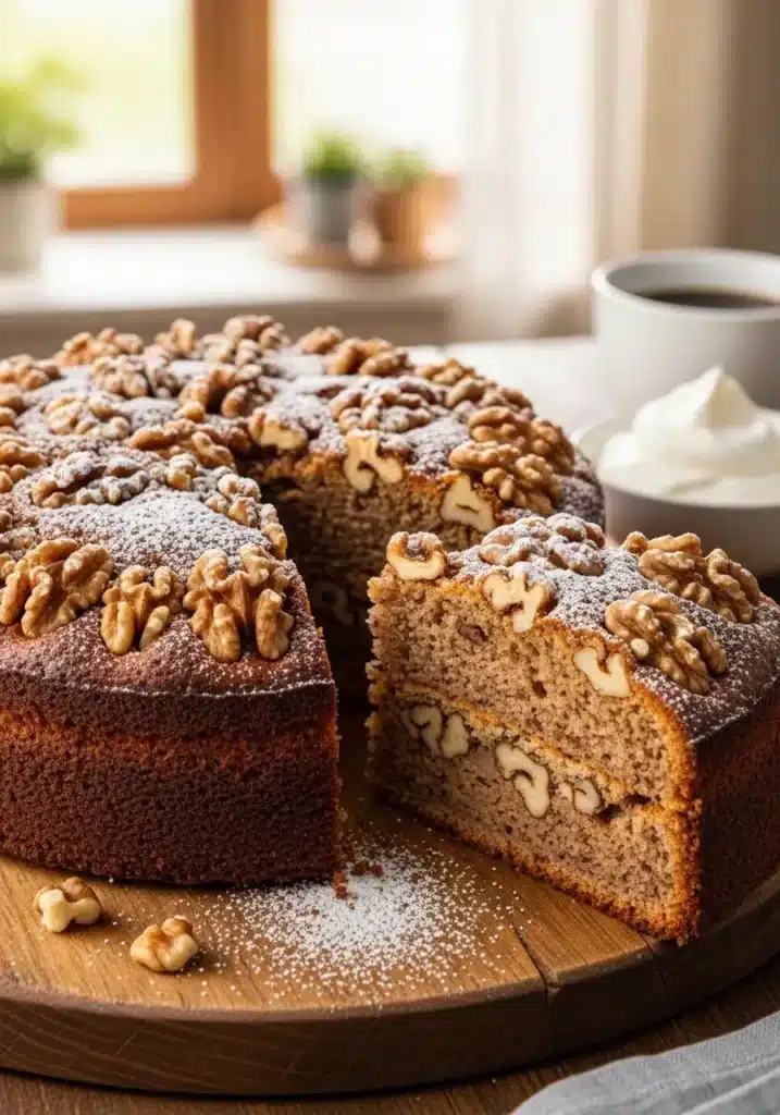 Bolo Alemão com Nozes