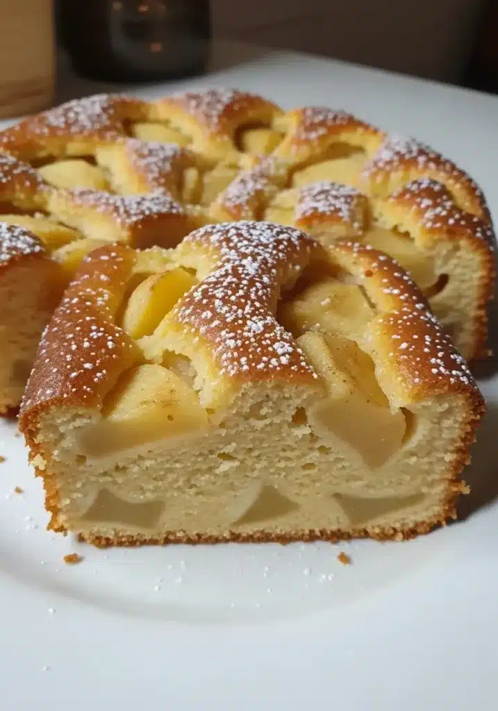 Bolo de maçã super cremoso