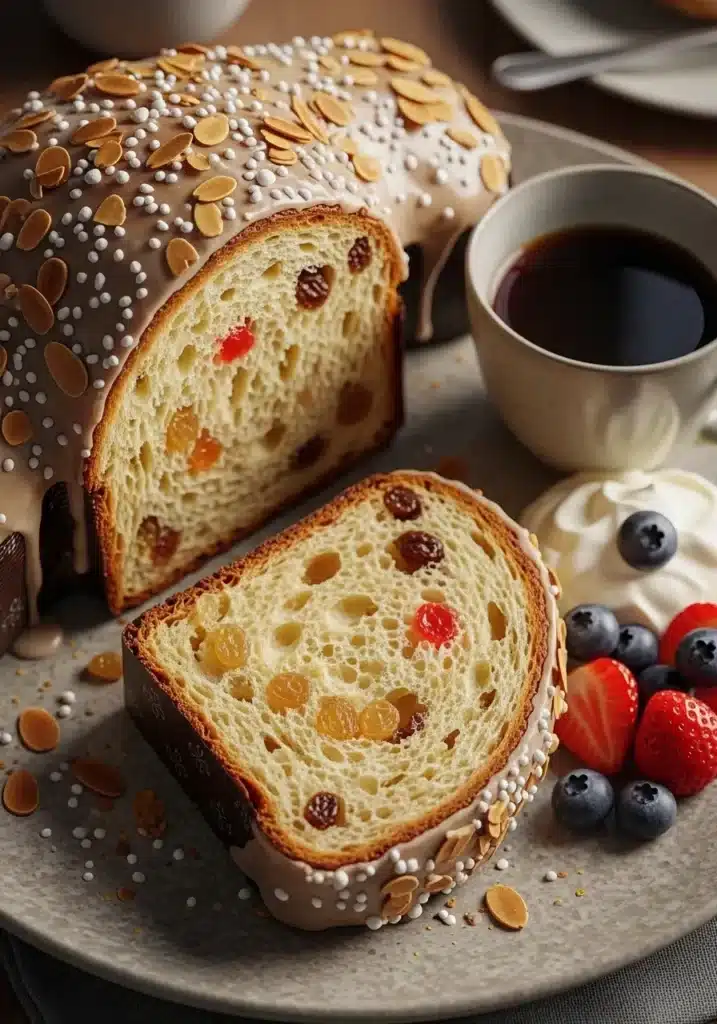 Colomba Pascoal de Longa Fermentação