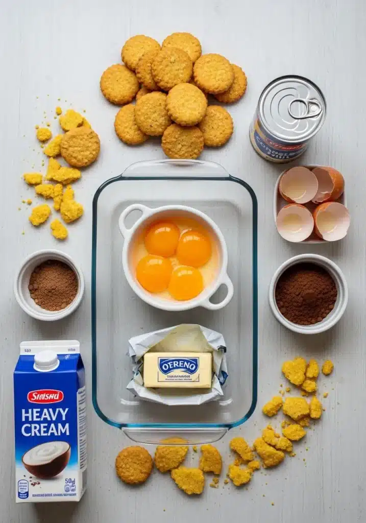 Bombom na travessa em camadas