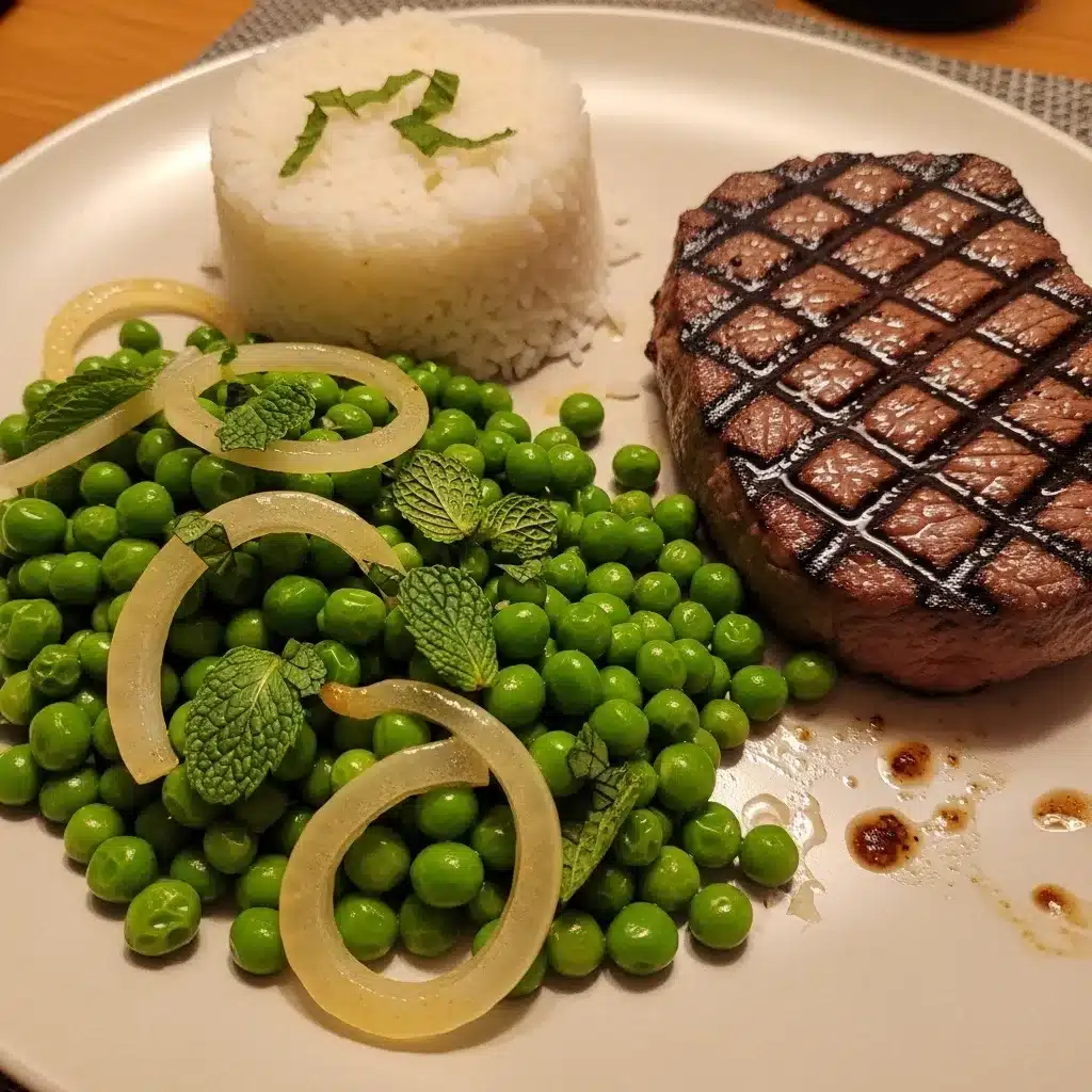 Ervilha com Cebola e Hortelã