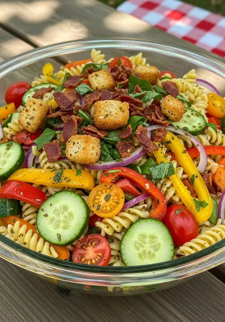 Salada crocante de macarrão