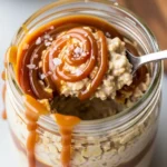 Aveia Noturna Cremosa com Caramelo Salgado